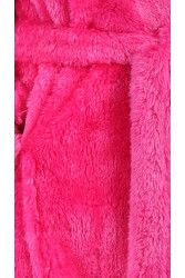 LILLY&JACK extra chlupatý dětský župan s kapucí -Barbie pink, vel. 128, galerie